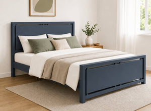 Marham Painted Blue Oak Bed