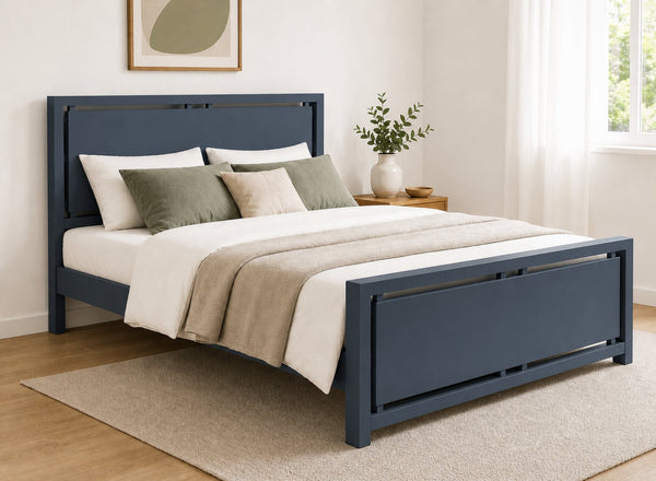 Marham Painted Blue Oak Bed