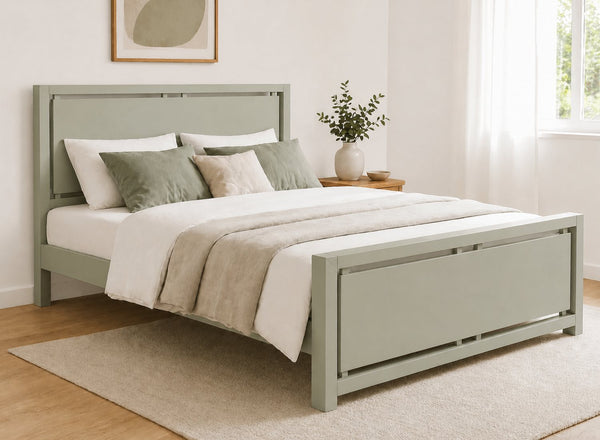 Marham Painted Green Oak Bed
