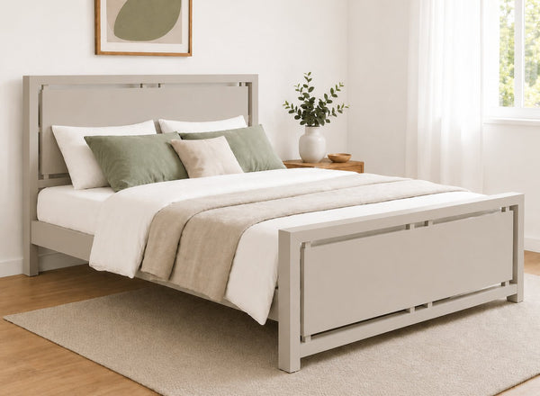 Marham Painted Grey Oak Bed