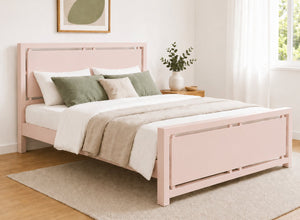 Marham Painted Pink Oak Bed