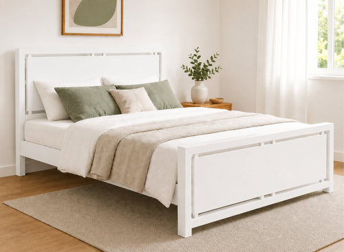 Marham Painted White Oak Bed
