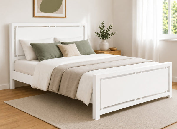 Marham Painted White Oak Bed