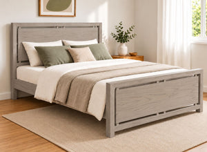 Marham Painted Grey Oak Bed