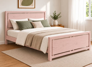 Marham Painted Pink Oak Bed