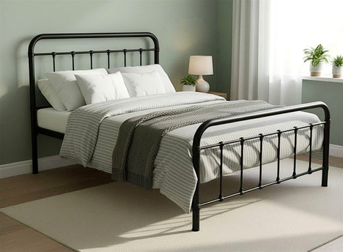 Massingham Bed in Black Finish