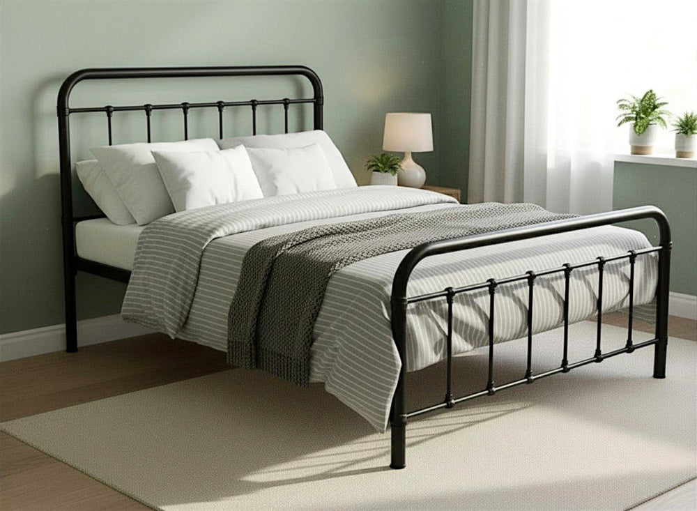 Massingham Bed in Black Finish