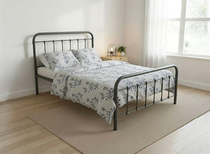 Massingham Bed in Painted Grey Finish