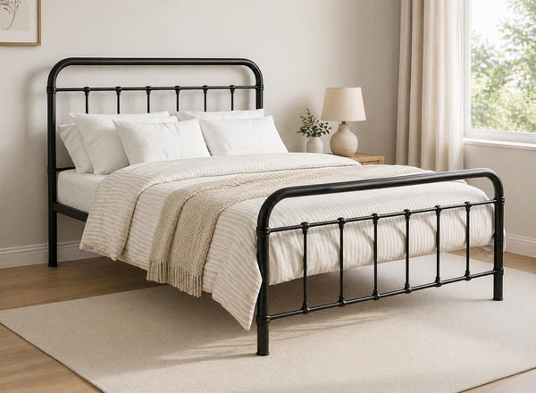Massingham Bed in Jet Black