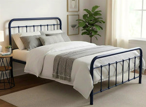 Massingham Bed in Painted Blue Finish