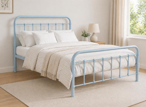 Massingham Bed in Pastel Blue