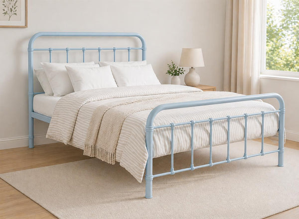 Massingham Bed in Pastel Blue