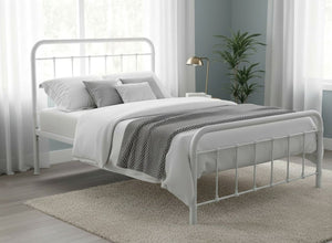 Massingham Bed in Painted White Finish