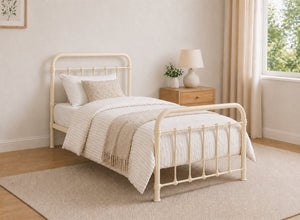 Massingham Bed in Cream, Single Size