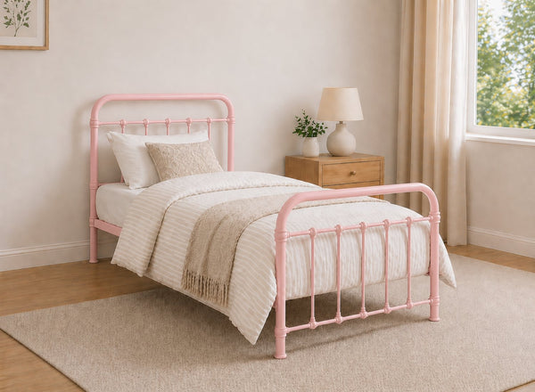 Massingham Bed in Light Pink, Single Size