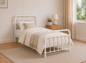 Massingham Bed in White, Single Size
