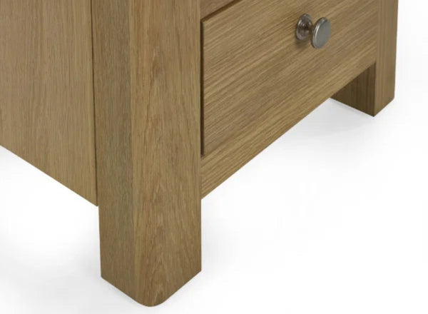Memphis 3 Drawer Bedside Table - Leg Image