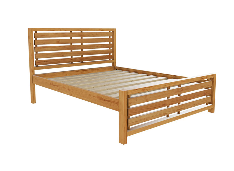 Narford Wooden Bed Finished in Stained Antique