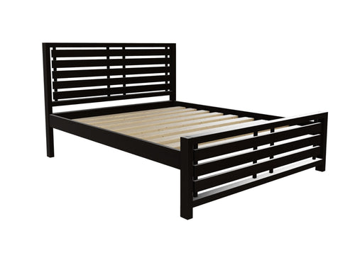 Narford Wooden Bed Finished in Stained Black Ash