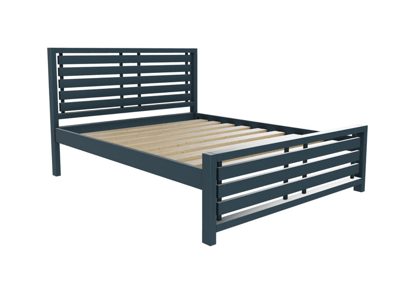 Narford Wooden Bed Finished in Painted Hague Blue