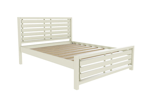 Narford Solid Oak Bed Finished in Painted Cream