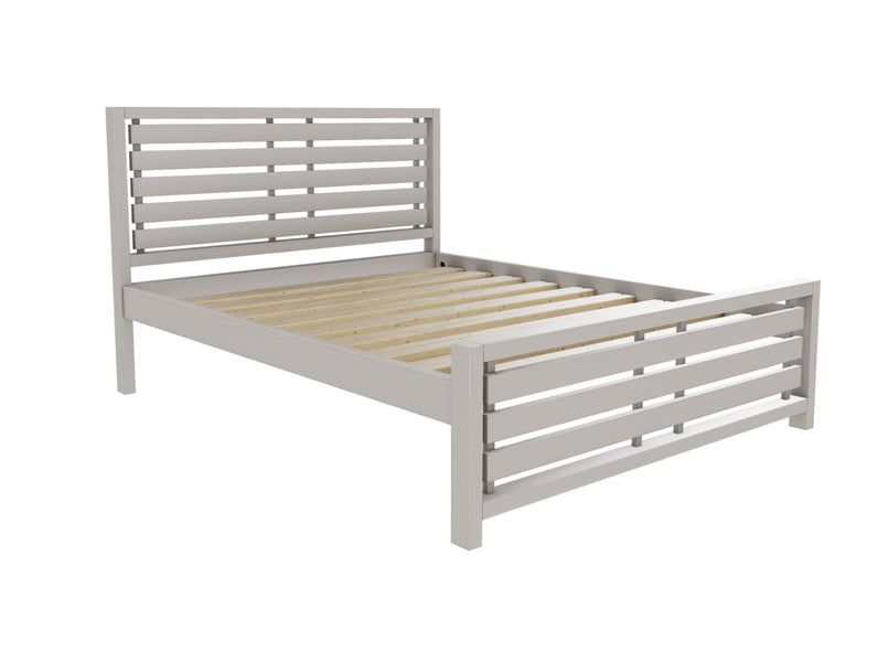 Narford Wooden Bed Finished in Painted Grey