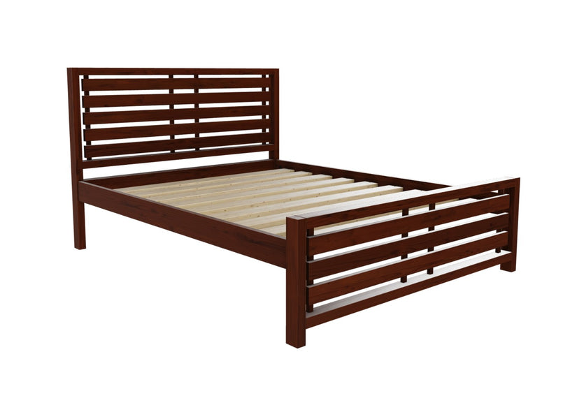 Narford Wooden Bed Finished in Stained Mahogany