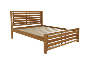 Narford Wooden Bed Finished in Stained Oak
