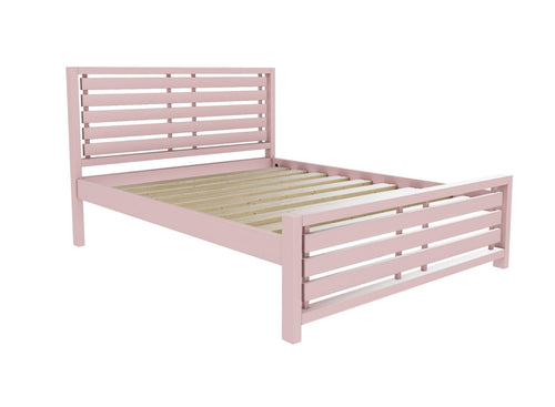 Narford Solid Oak Bed Finished in Painted Nancys Blushes Pink