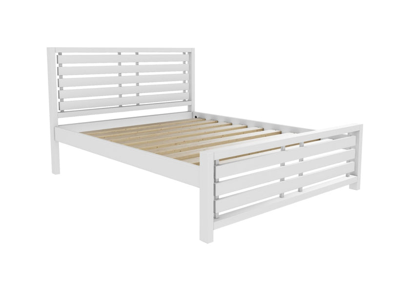 Narford Wooden Bed Finished in Painted White