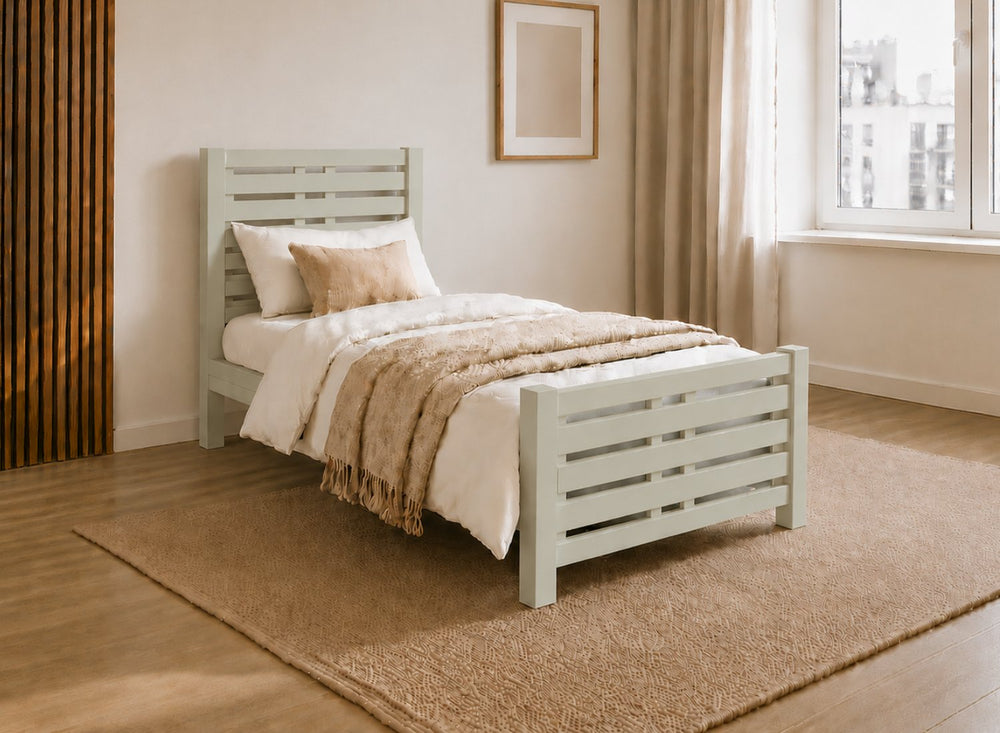 Narford Oak Bed in a Scandi High End Style
