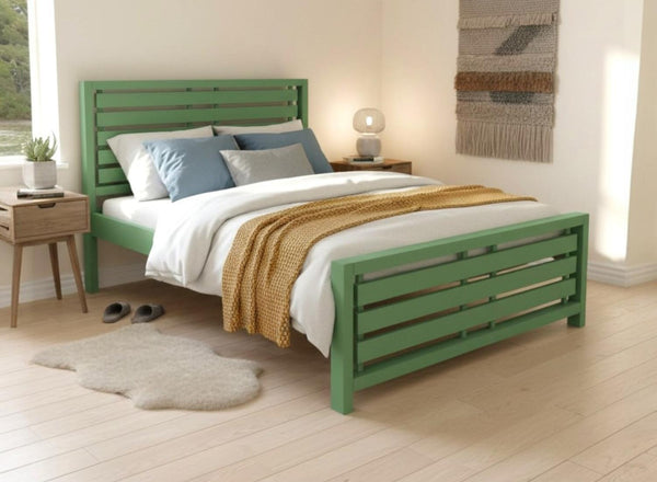 Narford Bed in Emerald Green Finish