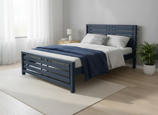 Narford Bed in Hague Blue Finish