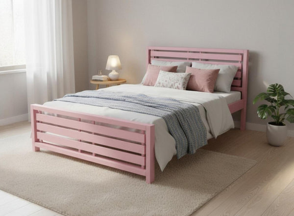 Narford Bed in Nancy's Blushes Pink Finish