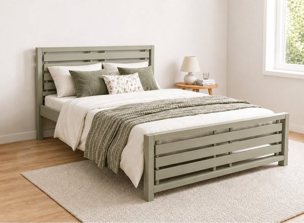 Narford Oak Bed in a Scandi High End Style
