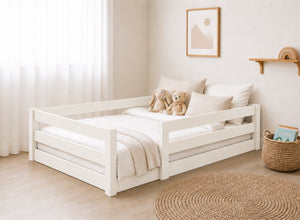 Necton White Toddler Floor Bed
