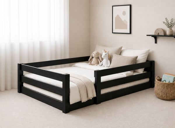 Necton Black Toddler Floor Bed