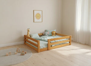 Necton Toddler Floor Bed in Antique Finish