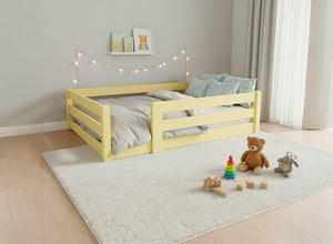 Necton Toddler Floor Bed in Dayroom Yellow Finish