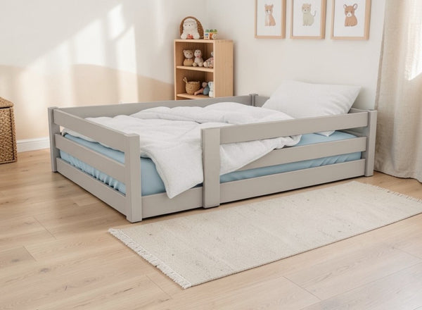 Necton Toddler Floor Bed in Dovetail Grey Finish