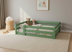 Necton Toddler Floor Bed in Emerald Green Finish