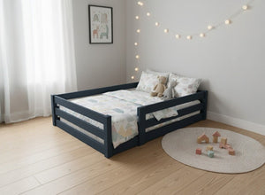 Necton Toddler Floor Bed in Hague Blue Finish