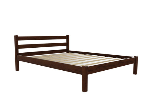 Newport Wooden Bed Finished in Stained Chocolate Brown