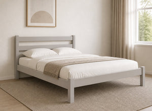 Newport Grey Wooden Bed