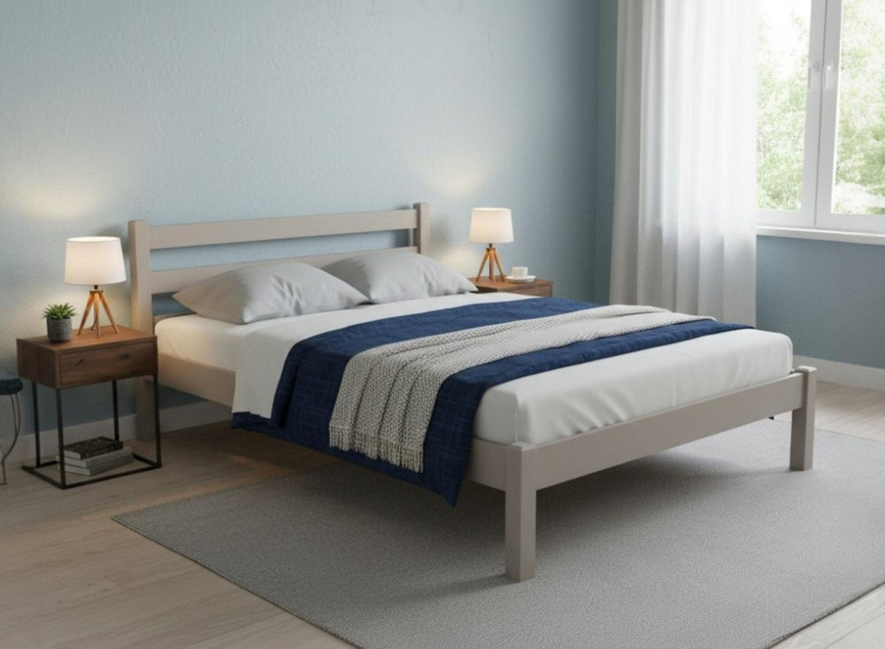 Newport Wooden Bed in Oak Finish