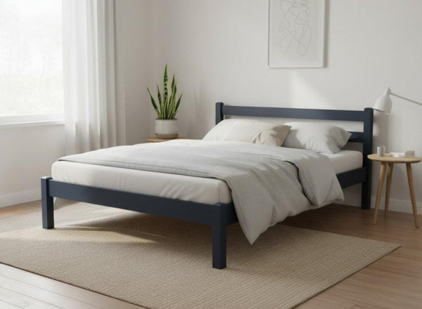 Newport Bed in Hague Blue Finish