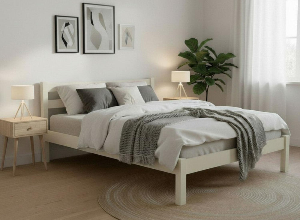 Newport Wooden Bed in Oak Finish