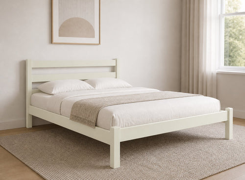 Newport Cream Wooden Bed