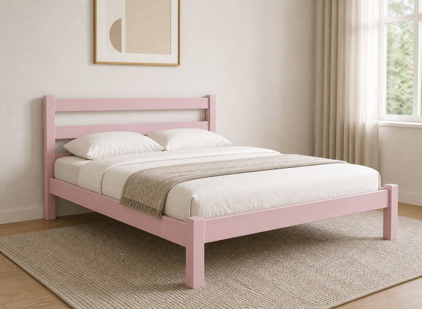 Newport Pink Wooden Bed