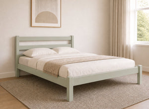 Newport Sage Green Wooden Bed